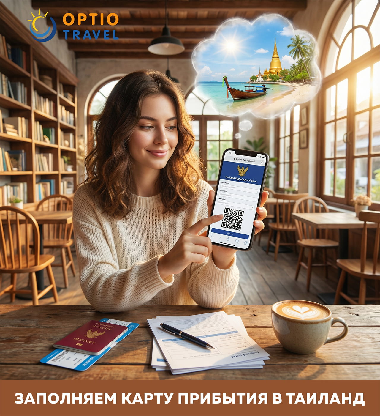 Заполнение карты прибытия в Таиланд TDAC