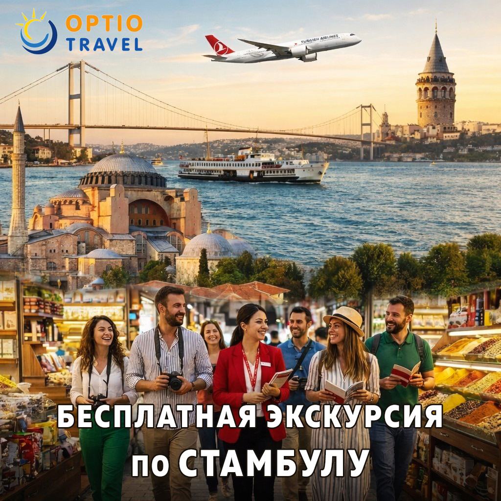 Бесплатная экскурсия по Стамбулу для транзитных пассажиров Turkish Airlines