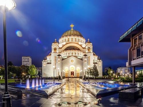 Православный храм в Белграде Святого Саввы
